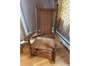 Carolina Rocker, Vintage Oak Rocking Chair.