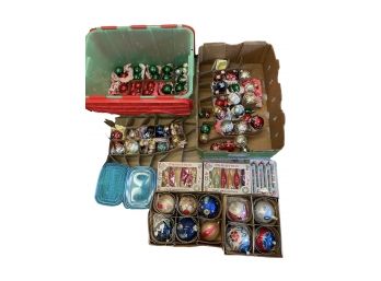 Collection Of Vintage Christmas Ornaments .