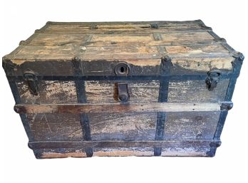 Antique Distressed Trunk.