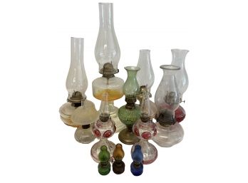 Collection Of Oil Lamps. 4' To 20' Tall