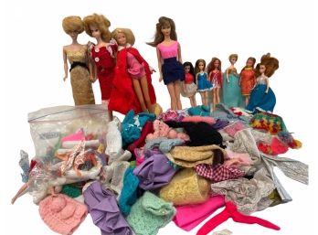 Vintage Barbie's Lot. Dolls ,cloth And Accessories.