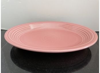 Vintage Fiesta Ware, Pink Oval Serving Plate.