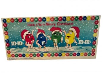 Fancy M & M Christmas Ornaments Set In The Original Box.