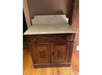 Antique Marble Top Wash Stand.