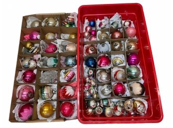 Collection Of Vintage Christmas Ornaments . Lot #1