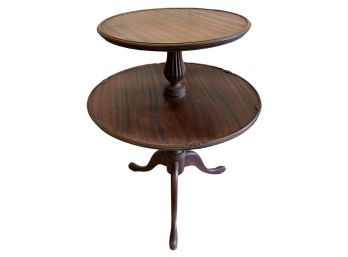 Vintage Mahogany  Two Tier Table.