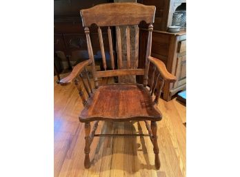 Vintage Solid Oak Arms Side /dinning Chair.