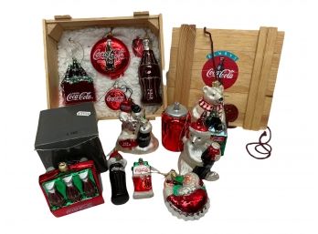 Coca Cola Theme, Christmas Ornament Collection.