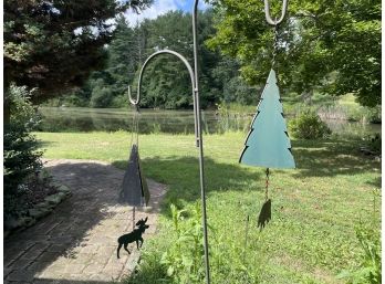 Pair Of Cut Steel, Cabin Theme Mobiles