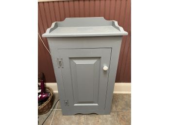 Vintage Gray Painted Cabinet.