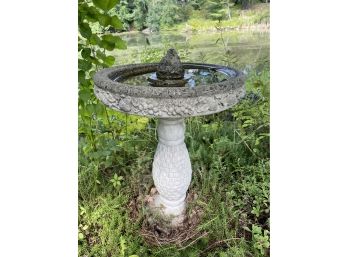 Vintage Cast Cement Bird's Bath.