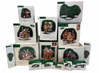 Department 56 , 15  Boxes Of The North Pole Series . Buildings And Accessories  . Lot #1