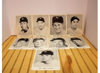 Nine Vintage 1950s New York Yankees Picture Pack 5x7 Team Photos, Whitey Ford, Casey Stengl, Larry Yogi Berra