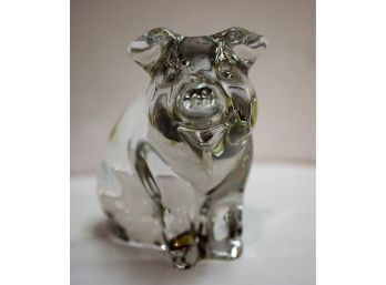 PRINCESS HOUSE PETS 24% Lead Crystal Pig Figurine/Paperweight