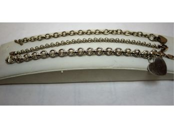 Three Sterling Silver 925 Ladies Link Bracelets