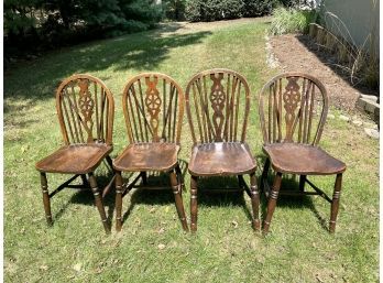 Compatible Set Of Antique Windsor Side Chairs