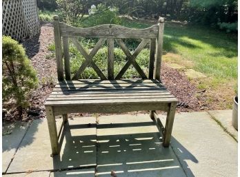 Weathered 36' Teak Bench From Windsor Teak Furniture