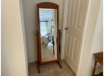 Wood Framed Standing Mirror