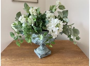 White Hydrangea Faux Arrangement