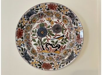 Vintage Makkum Pottery Charger Dated 1976 From Holland