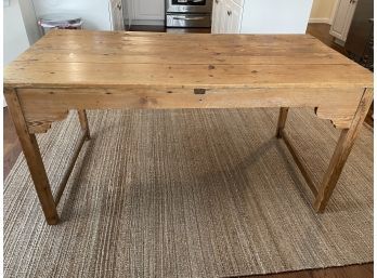 Antique Knotty Pine Dining Table