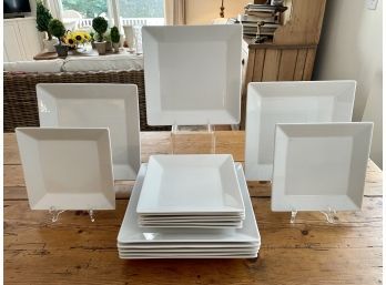 Pier 1 Porcelain & Earthenware White Square Plates