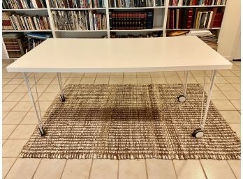 IKEA 'VIKA RUNTORP' Work Table On Casters