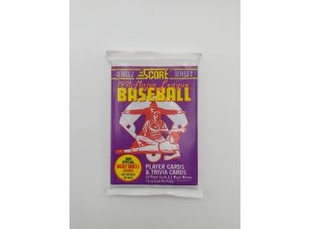 Vintage 1991 Score Baseball 4 Packs Collectible Card