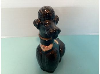 Vintage Black Poodle Gori Italian Rose Decanter