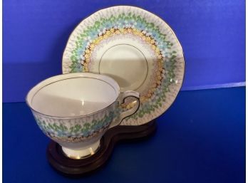 Vintage Royal Stafford English Bone China Glendale Teacup And Saucer