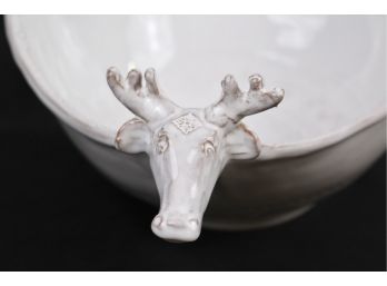 NEW Vietri Bellezza Holiday Reindeer Large Serving Bowl – Sold Out Retired