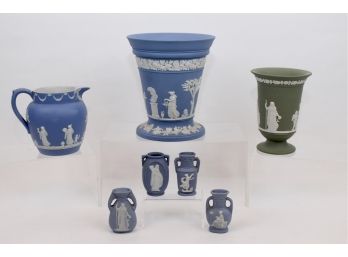 Collection Of Antique And Vintage Wedgwood Jasperware