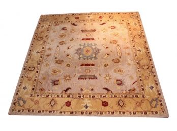 Safavieh Anatolia Collection Handmade Traditional Oriental Ivory And Gold Wool Square Area Rug (8' Square)