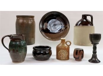 Collection Of New And Old Pottery: Dr. J. Fogworth, Douglas Pelzman, Helen Perett, Strausburg?, And More