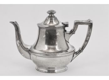Circa 1925 Jos W. Heinrichs Silver Soldered Teapot Designed For The Luxury Alamac Hotel In NYC