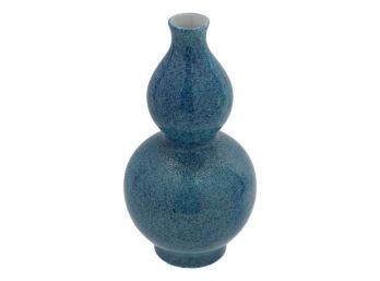 Chinese Porcelain ‘Robin’s Egg’ Blue Glazed ‘Double-Gourd’ Vase Qing Dynasty Emperor Jiaqing Mark