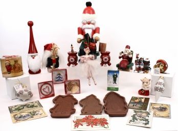 Christmas Decorations: Ezgebirge Seiffen, Kosta Boda, Svarv & Träslöjd, Swinsky, Longaberger And More