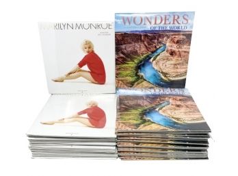 Lot Of 42 Calendars, 2021 16-Month Marilyn Monroe & Wonders Of The World
