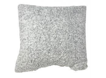 NEW Cozy Shop Two Tone Sherpa Gray Pillow