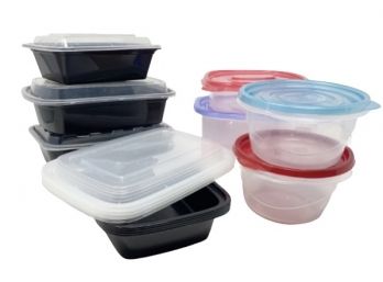 Lot Of Assorted Food Storage / To Go Containers W/ Lids, Rubbermaid & More