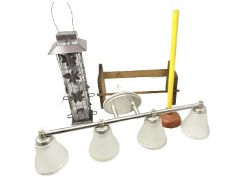 Bird Feeder And Lot Of Assorted Home Goods