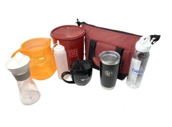 Lot Of Assorted Kitchen & Beverage Items - Polar Bear Cooler & More