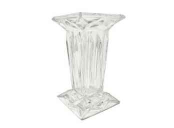 Vintage PartyLite 24 Lead Crystal Quad Prism Vase/Pillar Candle Stand