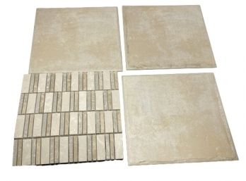 Lot Of Eight Assorted Floor Tiles