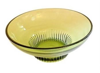 Vintage Decorative Green Glass Bowl