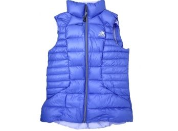 Women's ZeroXposur Puffer Vest, Zip Up Blue Size Small