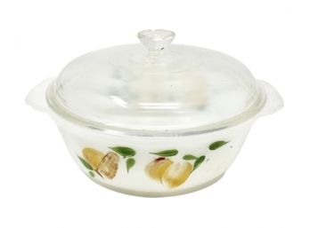 Anchor Hocking Amber Glass Cookware  1 - 1.5 Qt Casserole Dish With Lid