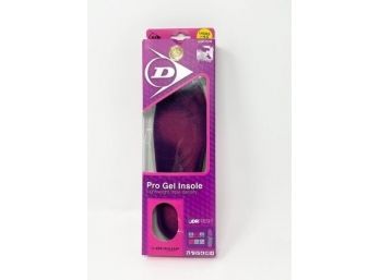 NEW DUNLOP Women's ProGel Insoles, Purple. Lightweight Triple Density. US Size 6 - 7