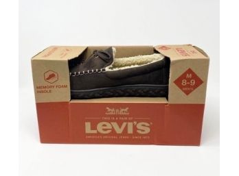 NEW Levis Kameron Microsuede Moccasin Slippers, Mens Size 8 - 9
