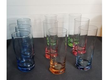 Beautiful Rainbow Highball Glasses